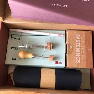 KiwiCo Maker Crate kit Stitched Faux-Leather Fastening  Accessories